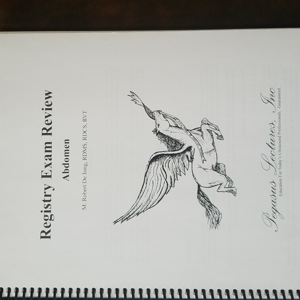 Pegasus Lectures Ultrasound Registry Abdomen Exam Book - Picture 2 of 9